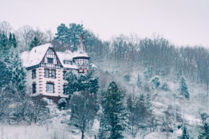 Snowy morning in Stuttgart