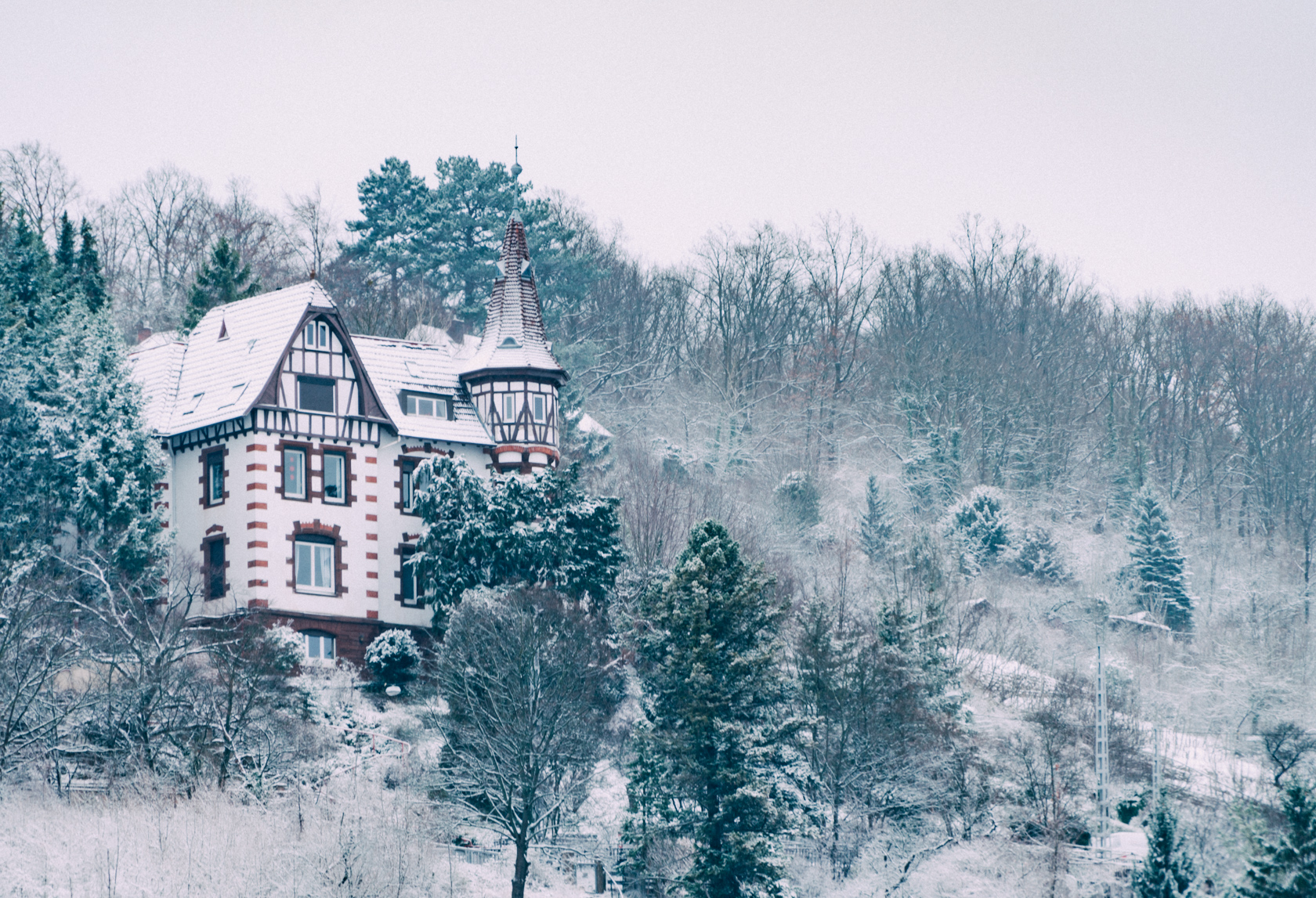 Snowy morning in Stuttgart